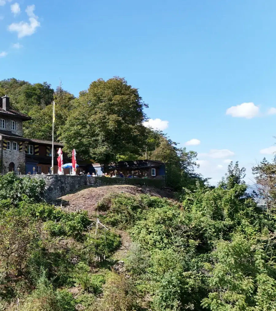 Burg Oberwindegg Luftaufnahme 3 rechts