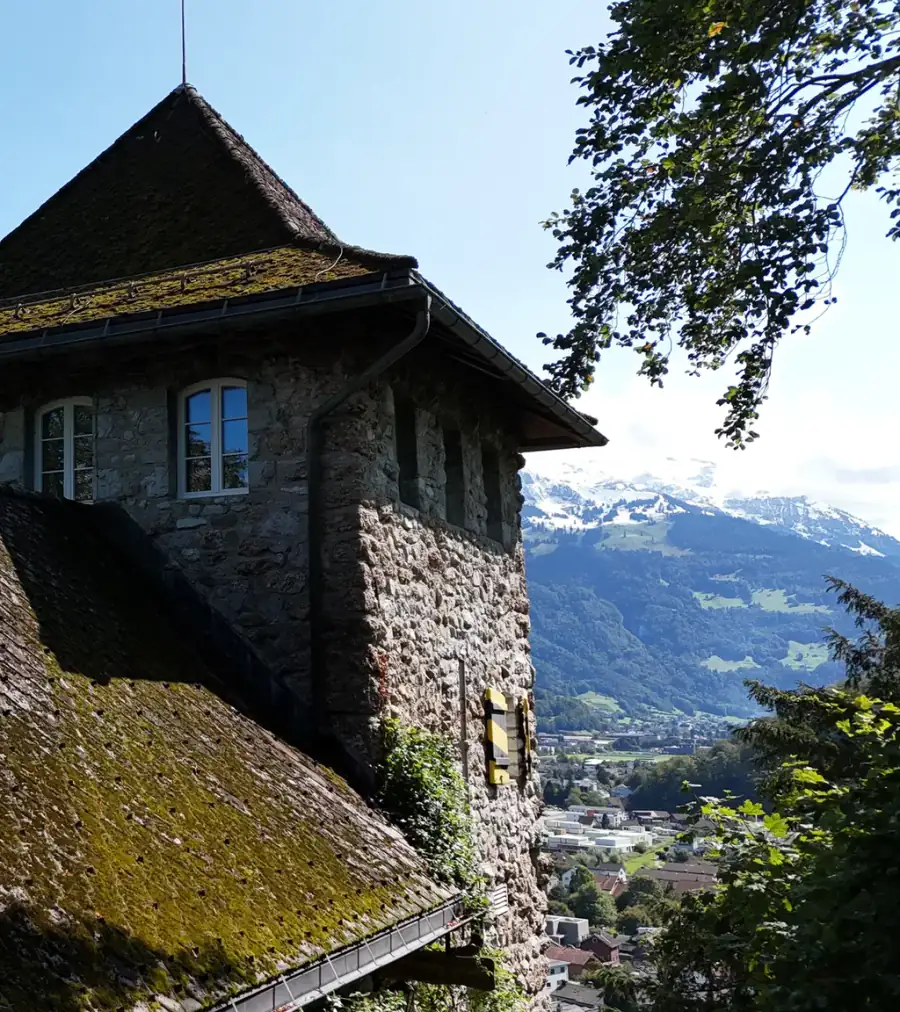 Burg Oberwindegg Luftaufnahme 4 rechts
