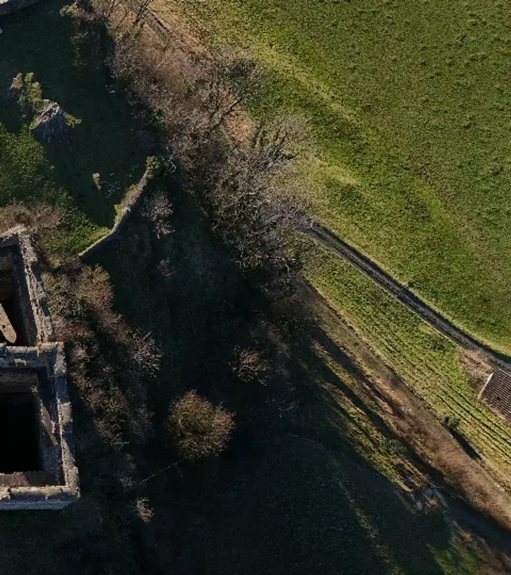 Ruine Wartau Luftaufnahme 4 rechts