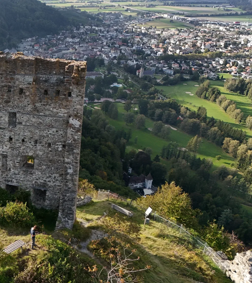 Ruine Wartenstein Luftaufnahme 5 rechts