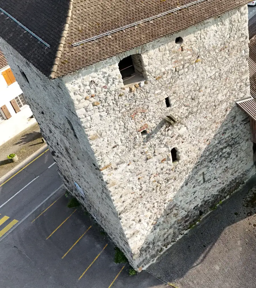 Schloss Grynau Luftaufnahme 4 links