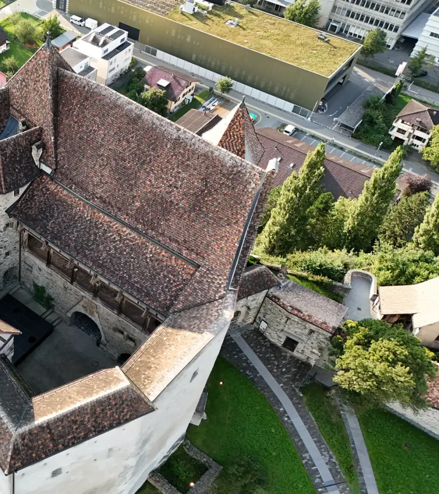 Schloss Gutenberg Luftaufnahme 3 rechts