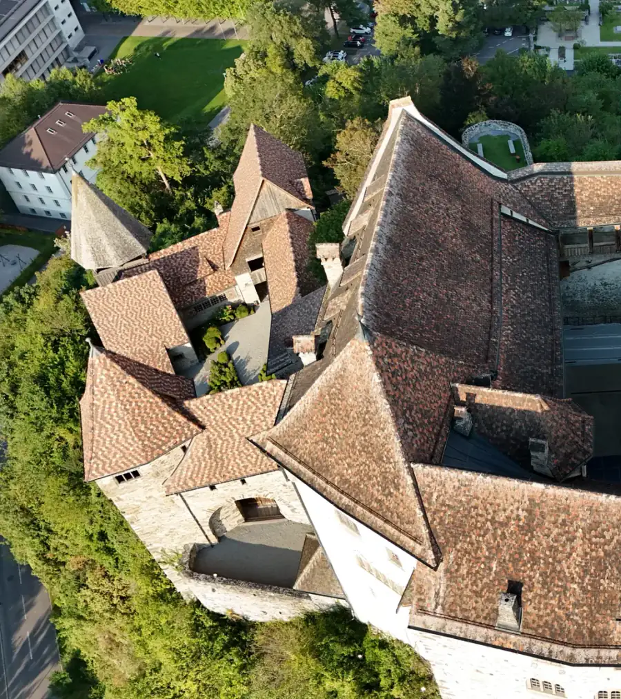 Schloss Gutenberg Luftaufnahme 4 links