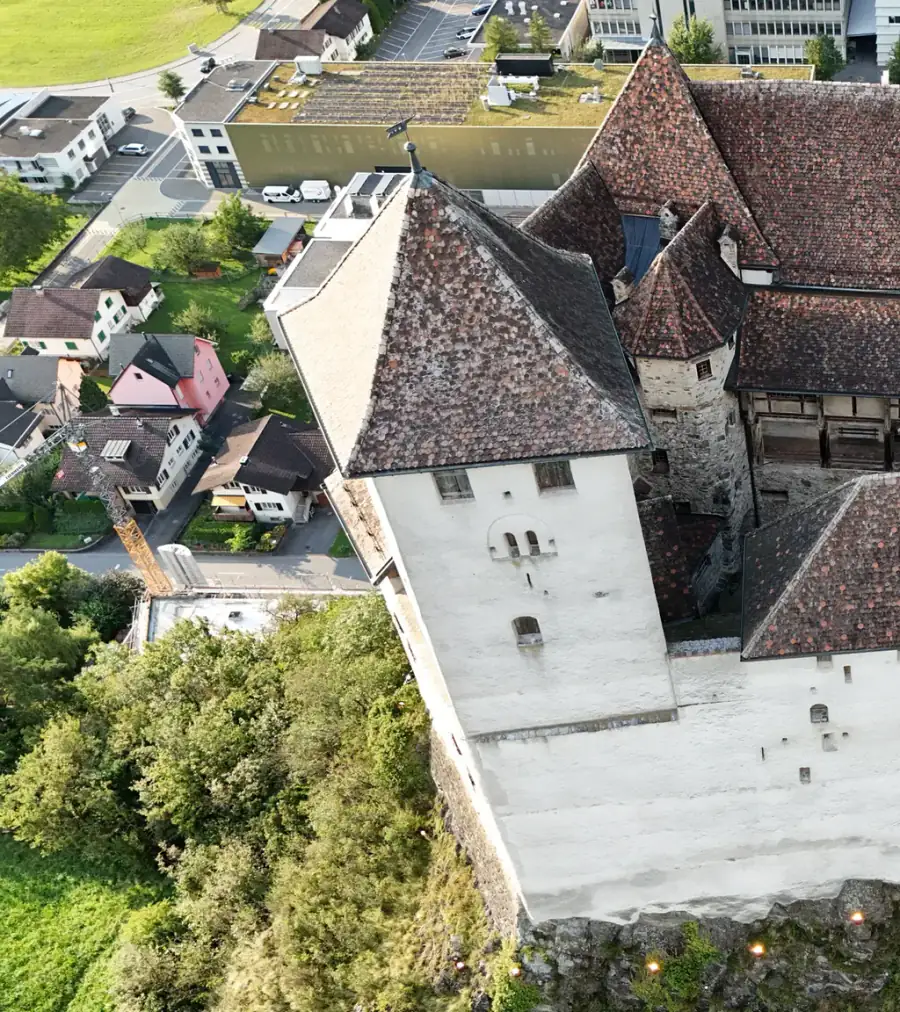 Schloss Gutenberg Luftaufnahme 5 links