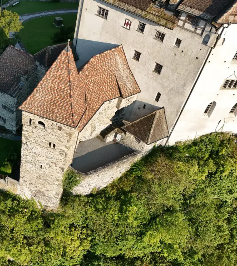 Schloss Gutenberg Luftaufnahme 6 rechts