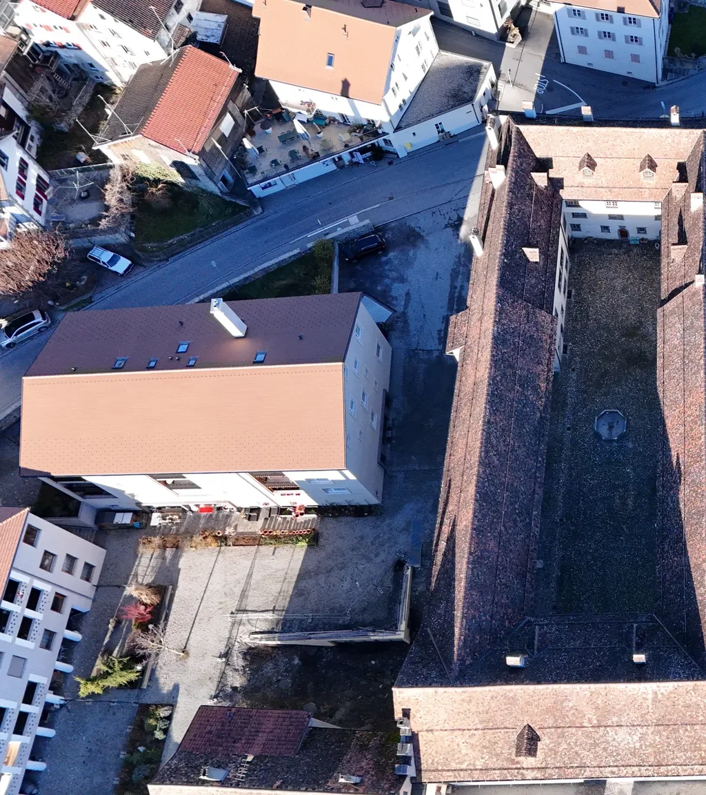 Schloss Haldenstein Luftaufnahme 4 links