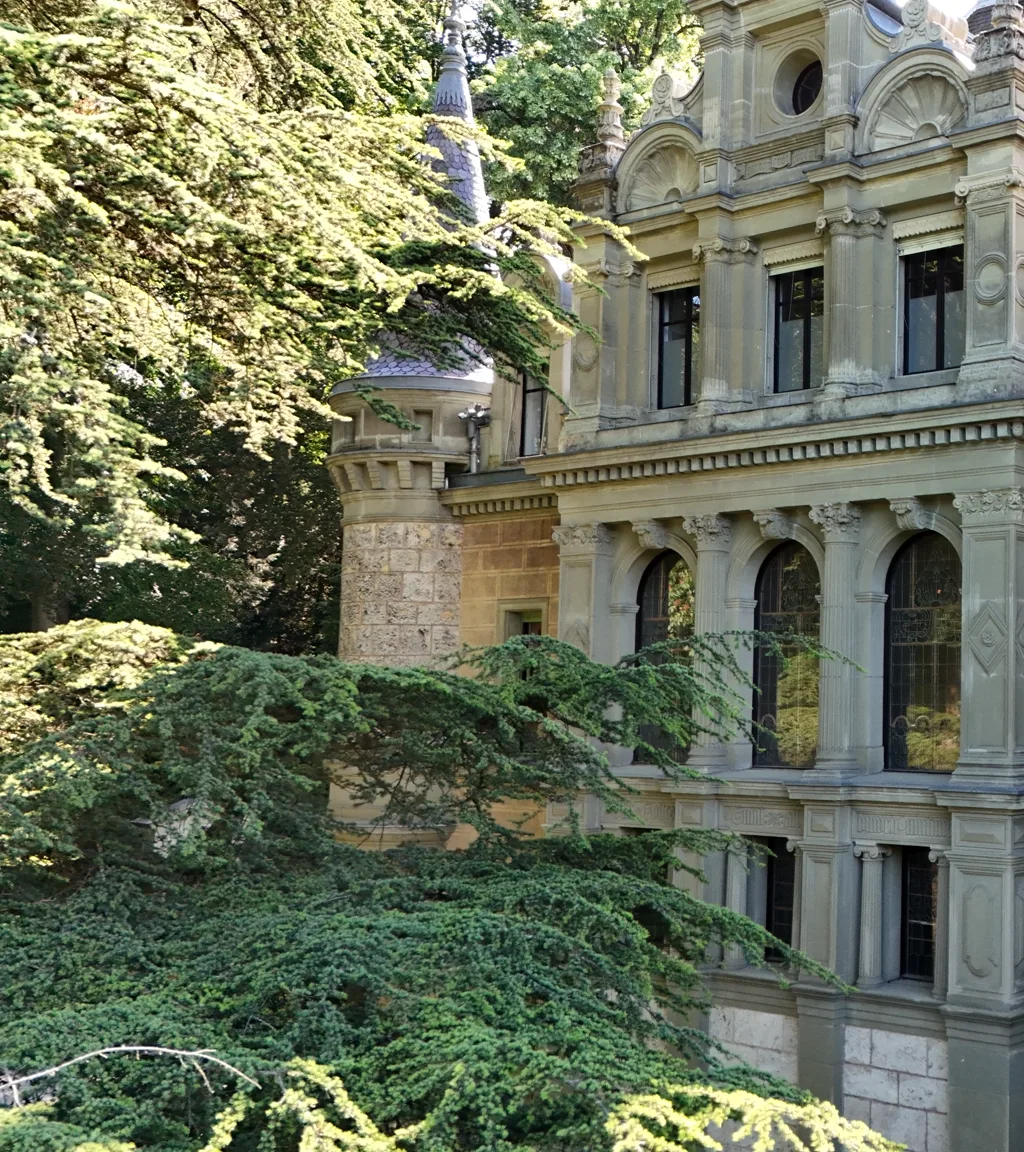 Schloss Hünegg Luftaufnahme 4 links
