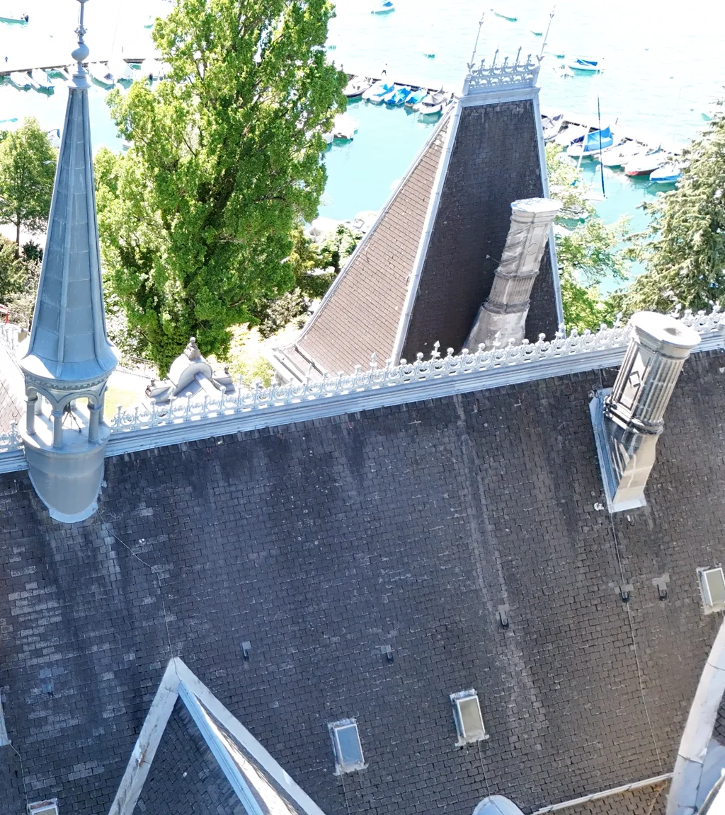Schloss Hünegg Luftaufnahme 10 rechts