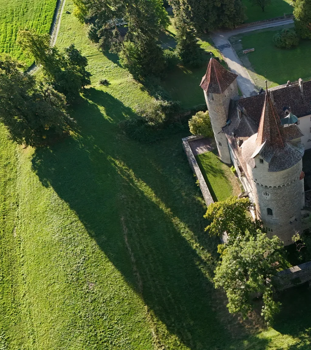 Schloss Marschlins Luftaufnahme 4 links