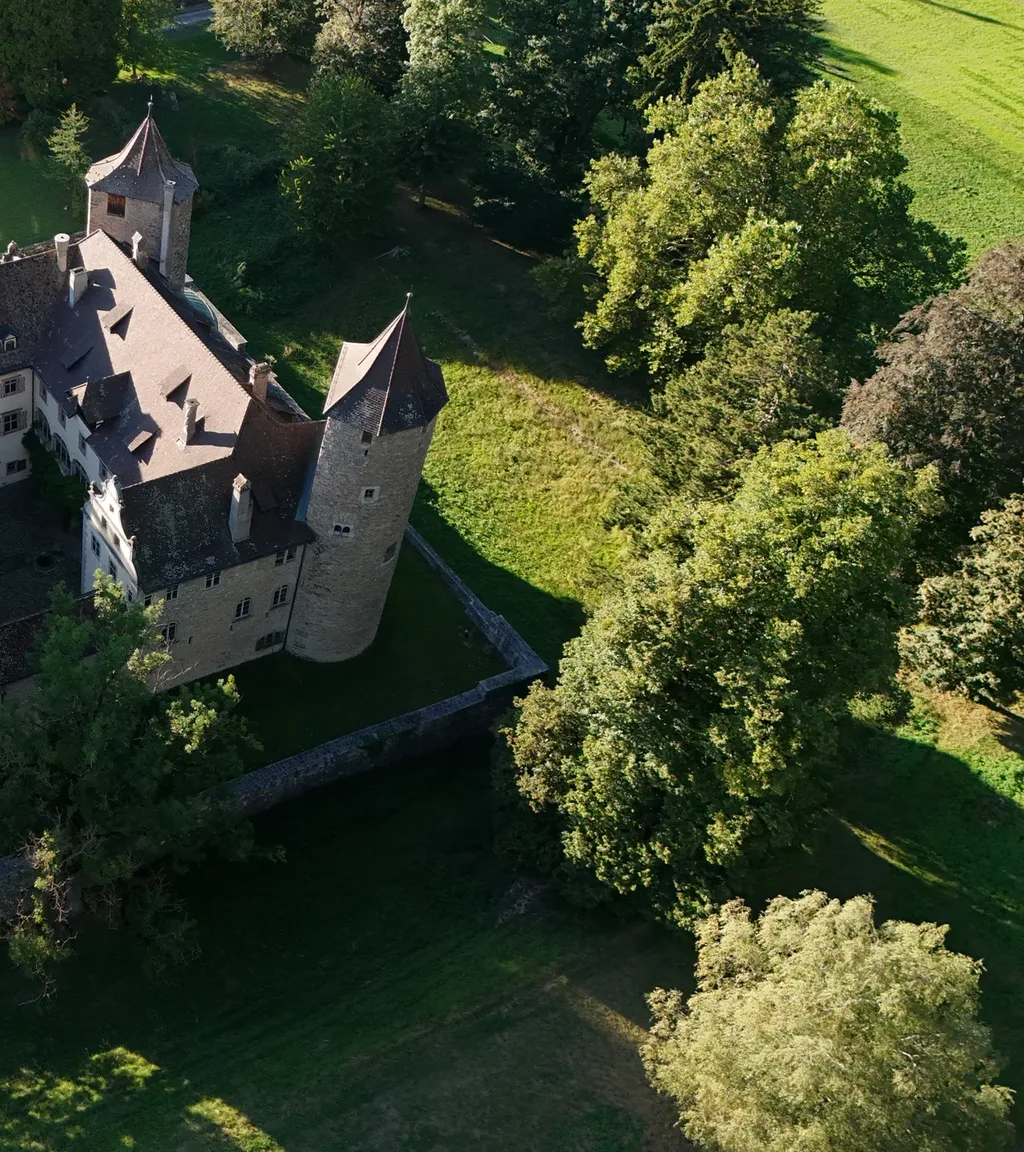 Schloss Marschlins Luftaufnahme 4 rechts