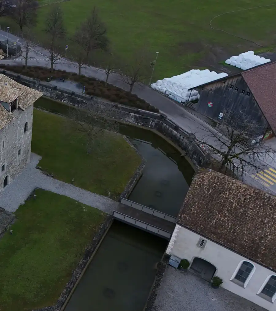 Schloss Pfäffikon Luftaufnahme 2 rechts