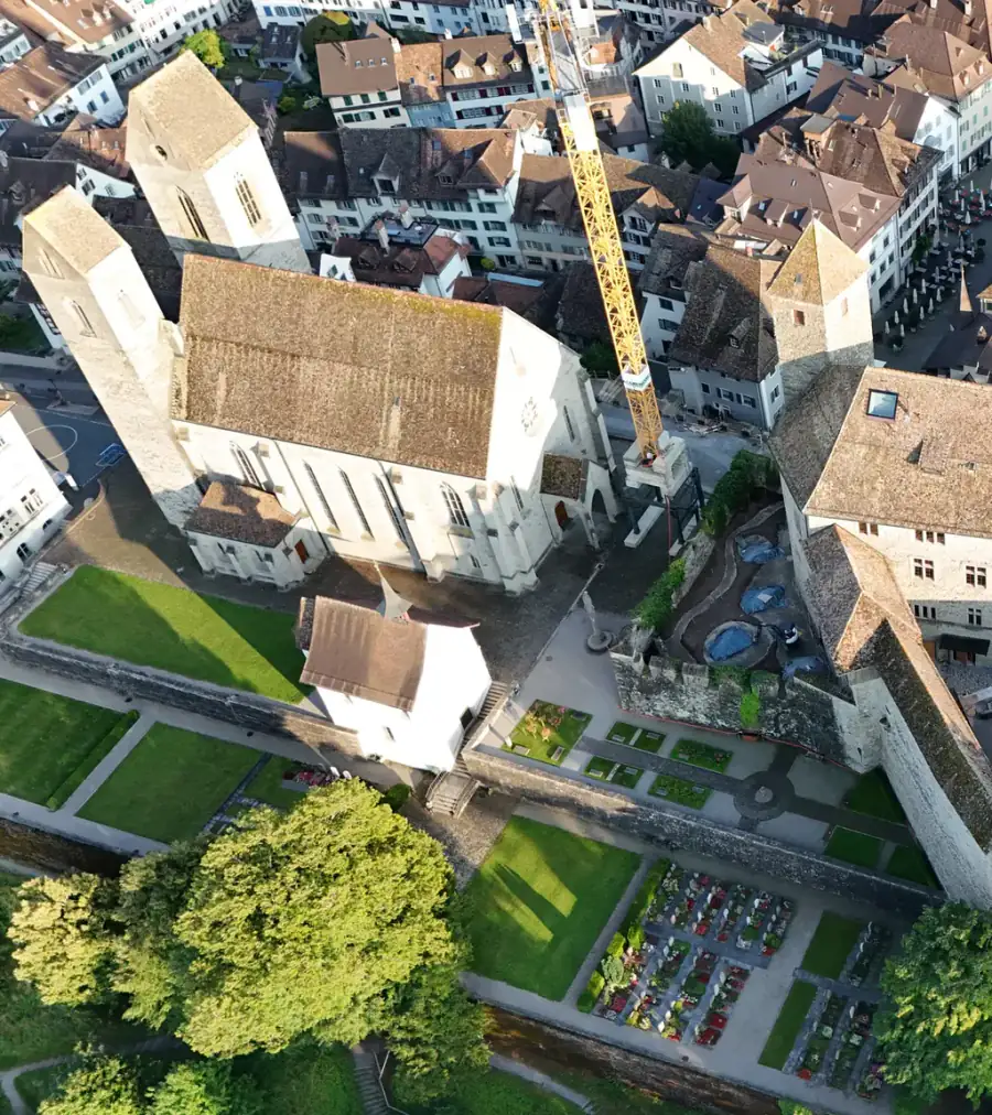 Schloss Rapperswil Luftaufnahme 1 links