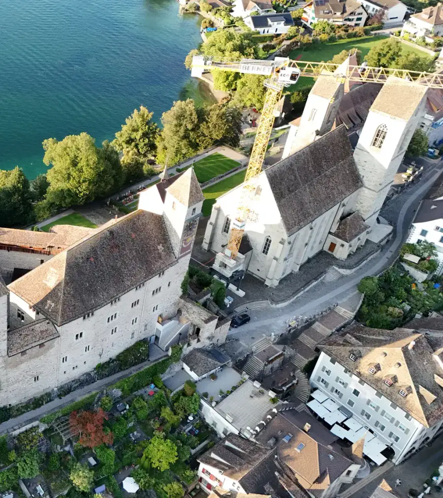 Schloss Rapperswil Luftaufnahme 2 rechts