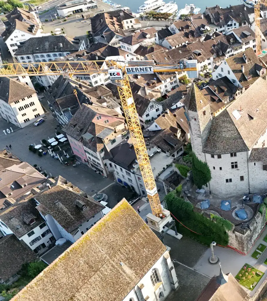 Schloss Rapperswil Luftaufnahme 4 links