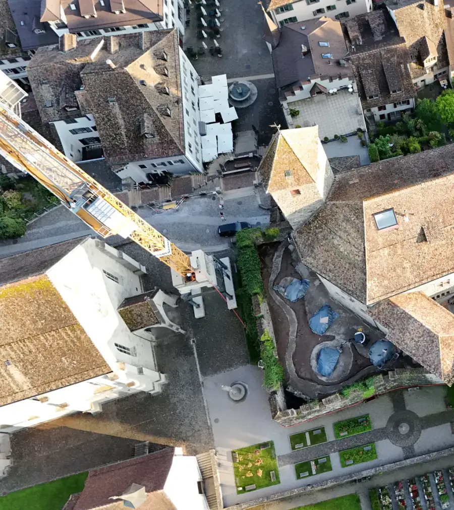 Schloss Rapperswil Luftaufnahme 5 links