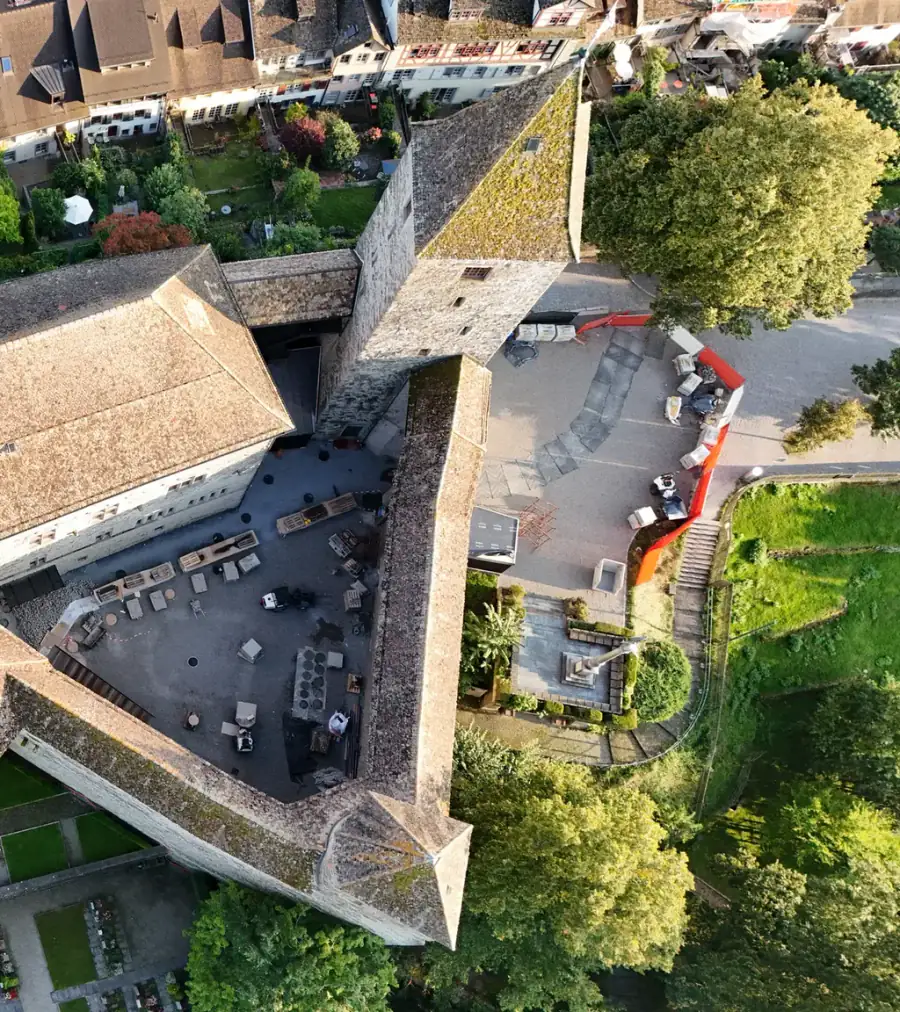 Schloss Rapperswil Luftaufnahme 5 rechts