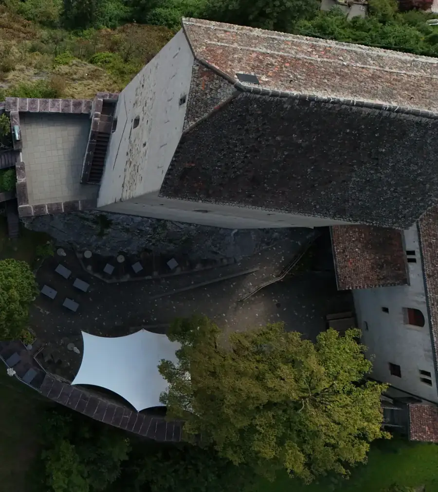 Schloss Sargans Luftaufnahme 4 rechts