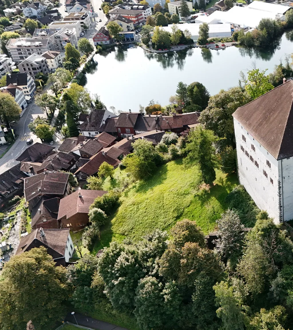 Schloss Werdenberg Luftaufnahme 11 links