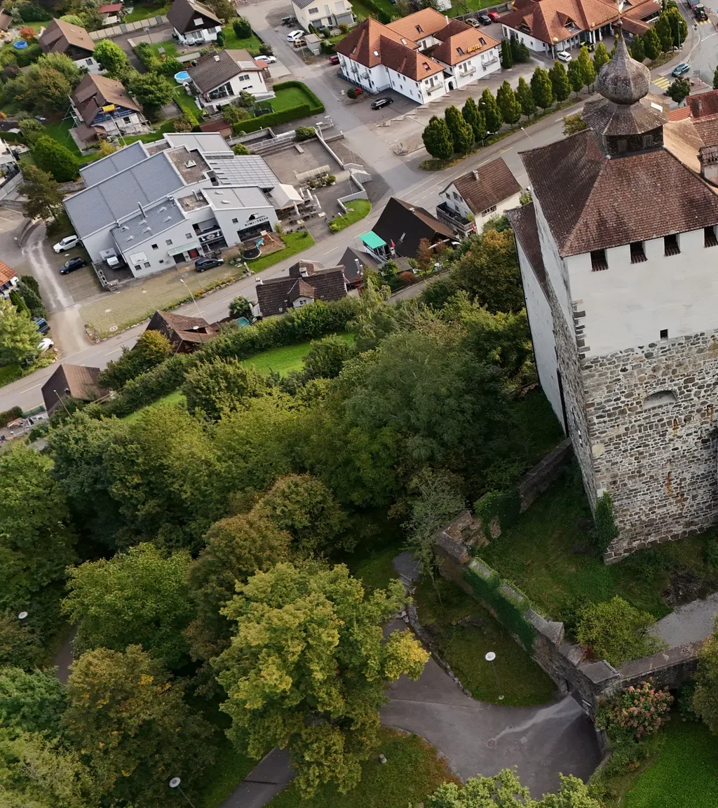 Schloss Werdenberg Luftaufnahme 6 links