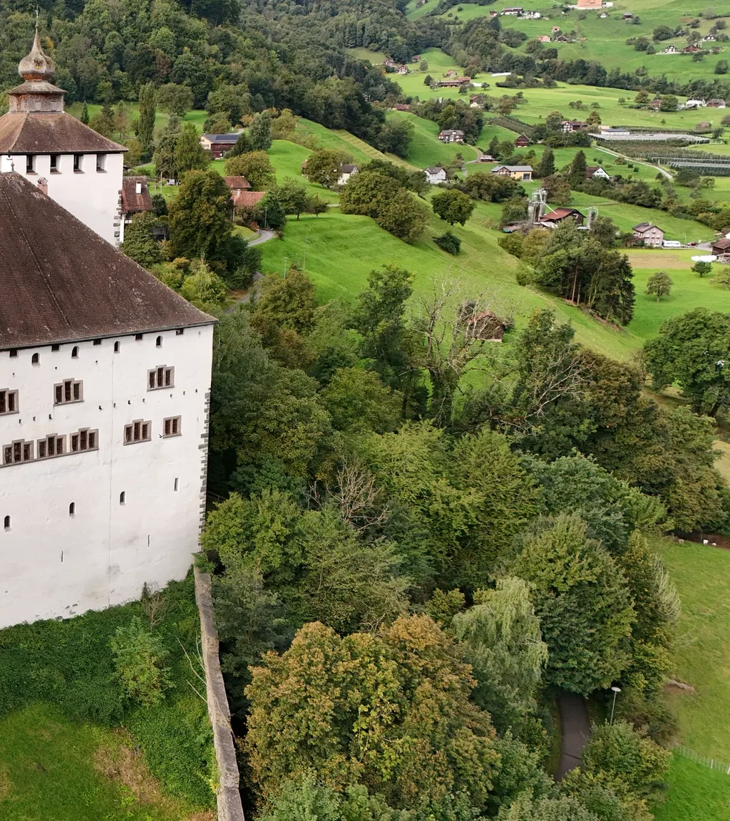 Schloss Werdenberg Luftaufnahme 9 rechts
